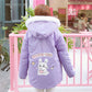 Bunny Cake Fur Trim Winter coat★