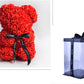 Valentine's Day Gift Rose Bear Eternal Flower Rose Teddy Bear PE Foam Bear 25cm Valentines Day