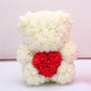 Valentine's Day Gift Rose Bear Eternal Flower Rose Teddy Bear PE Foam Bear 25cm Valentines Day