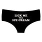 lick me till ice cream underwear★