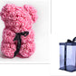 Valentine's Day Gift Rose Bear Eternal Flower Rose Teddy Bear PE Foam Bear 25cm Valentines Day